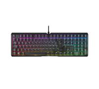 CHERRY XTRFY MX 3.1, clavier de jeu mécanique, Disposition allemande (QWERTY), rétro-éclairage RGB, boîtier alu, port USB-A, MX2A RED Switches, noir