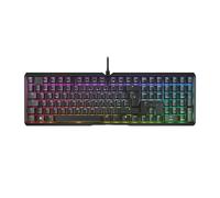 CHERRY XTRFY MX 3.1, Clavier de Jeu Mécanique, Disposition Portugaise (QWERTY), Éclairage RGB, Boîtier Aluminium, USB-A, Interrupteurs MX2A Red, Noir