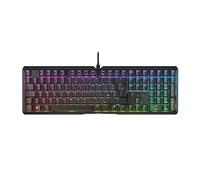 CHERRY XTRFY MX 3.1, clavier de jeu mécanique, disposition UK (QWERTY), rétro-éclairage RGB, boîtier alu, port USB-A, MX2A RED Switches, noir