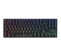 CHERRY XTRFY MX 8.2 - Clavier - 80% - TKL - rétroéclairé - sans fil - Bluetooth 5.2, 2.4 GHz, USB-C - QWERTZ - Allemand - commutateur : CHERRY MX2A Red - noir Noir G