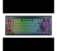 CHERRY XTRFY MX 8.3 TKL Wireless : Clavier Gaming AZERTY Français, Switch Cherry MX2A Red, USB+RF Wireless+Bluetooth, Rétroéclairage LED RGB, Gris