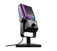 CHERRY Microphone USB XTRFY Ngale R – Enregistrement et streaming, Low-Cut, Mute, RGB – Noir