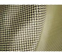 Cherrynight Largeur 100 cm Tissu Mixte Kevlar et Fibre de Carbone Jaune Noir Tissu Hybride Carbone Kevlar uni 100D / 3K 200 g/m² 12"/30 cm ou 20" 50 cm x 100 cm(100cm x 50cm a Slice)