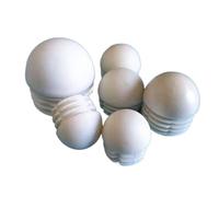 Cherrynight XLJP Lot de 10 Embouts Ronds bombés Blancs for Tubes et tuyaux, Bouchons de 16/19/22/25 mm for Pieds de Table et de Chaise, Protection Anti-poussière for Sol(16mm)