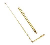 Cherrynight XLJP Lot de 2 Baguettes de sourcier rétractables en cuivre Pur, Stylo Portable en Forme de L for Outils