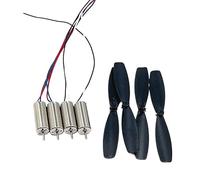 Cherrynight XLJP Lot de 4 Moteurs sans Noyau CW + CCW 7 mm x 16 mm + hélice DC 3 V 3,7 V 55 000 TR/Min à très Grande Vitesse for Drone RC Quadcopter