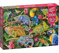 CherryPazzi Puzzle 2000 pièces : Caméléons étonnants