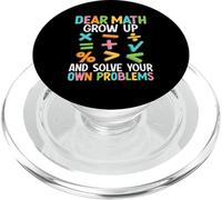 Chers maths, grandissez et résolvez vos propres problèmes PopSockets PopGrip pour MagSafe