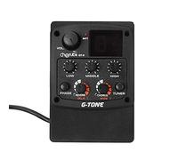 Cherub G-Tone GT-6 Préampli Piezo pour Guitare Acoustique EQ 3 bandes Accordeur LCD avec réverbération/Delay/Chorus/Effets larges
