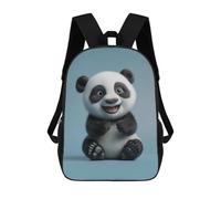Cherubic Panda Cub A Beacon of Joy for Kids Room Sac À Dos Scolaire Pour Adolescents, Imprimé En 3D, Ajustable, À Poches Tendance, Pour Enfants, Garçons, Filles, Étudiants Et Adolescents 17inch