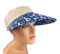 Chervo Golf Grand Visière Pare-Soleil Cap Vanda Blanc Bleu 61E Taille Unique