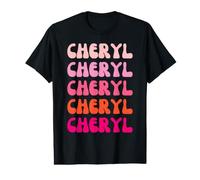 Cheryl First Name Minimalist Design T-Shirt Graphique avec Valeur