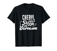 Cheryl Pizza et Sarcasme Disant Un nom drôle de Cheryl T-Shirt Graphique avec Valeur