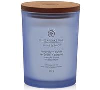 Chesapeake Bay Bougie parfumée | Bougie d’aromathérapie en pot en verre Sérénite + Calme (Lavande Thym) moyen modèle | Temps de combustion : jusqu’à 57 heures | Collection Mind & Body