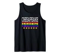 Chesapeake Pride Drapeau Arc-en-Ciel Gay Lesbienne Queer LGBT Débardeur