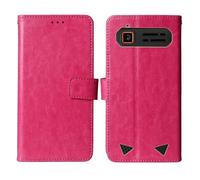 Cheshaoping Flip Premium Retro Business Cuir Housse Coque Etui Cas Couverture Protecteur Téléphone Case Portefeuille Cover pour Gigaset GLX8 Plus 2.4" (Rose)