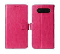 Cheshaoping Flip Premium Retro Business Cuir Housse Coque Etui Cas Couverture Protecteur Téléphone Case Portefeuille Cover pour JCB Tradesman 2F 4G 2.4" (Rose)
