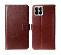 Cheshaoping Flip Premium Retro Business Cuir Housse Coque Etui Cas Couverture Protecteur Téléphone Case Portefeuille Cover pour SPC Zeus 2 Elite 6.7" (Brun)