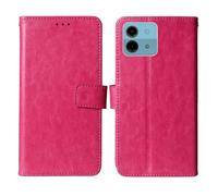 Cheshaoping Flip Premium Retro Business Cuir Housse Coque Etui Cas Couverture Protecteur Téléphone Case Portefeuille Cover pour AI+ Nova 5G 6.75" (Rose)
