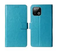Cheshaoping Flip Premium Retro Business Cuir Housse Coque Etui Cas Couverture Protecteur Téléphone Case Portefeuille Cover pour Gigaset GS6 5G 6.67" (Bleu)