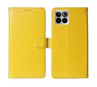 Cheshaoping Flip Premium Retro Business Cuir Housse Coque Etui Cas Couverture Protecteur Téléphone Case Portefeuille Cover pour SPC Discovery 3 Pro 6.7" (Jaune)