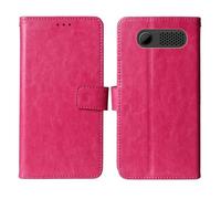 Cheshaoping Flip Premium Retro Business Cuir Housse Coque Etui Cas Couverture Protecteur Téléphone Case Portefeuille Cover pour Logicom Posh S85 2.51" (Rose)