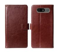 Cheshaoping Flip Premium Retro Business Cuir Housse Coque Etui Cas Couverture Protecteur Téléphone Case Portefeuille Cover pour MyPhone 7340 LTE 2.8" (Brun)