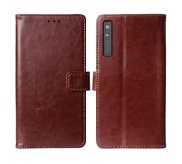 Cheshaoping Flip Premium Retro Business Cuir Housse Coque Etui Cas Couverture Protecteur Téléphone Case Portefeuille Cover pour Onyx Boox Palma 2 Pro 6.13" (Brun)