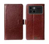 Cheshaoping Flip Premium Retro Business Cuir Housse Coque Etui Cas Couverture Protecteur Téléphone Case Portefeuille Cover pour Gigaset GX50 6.77" (Brun)