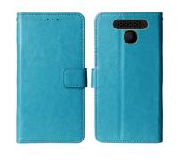 Cheshaoping Flip Premium Retro Business Cuir Housse Coque Etui Cas Couverture Protecteur Téléphone Case Portefeuille Cover pour Logicom Le Posh 405 1.77" (Bleu)