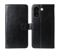 Cheshaoping Flip Premium Retro Business Cuir Housse Coque Etui Cas Couverture Protecteur Téléphone Case Portefeuille Cover pour Logicom Orion E1 6.75" (Noir)