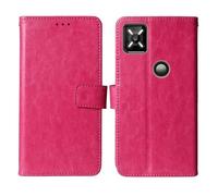 Cheshaoping Flip Premium Retro Business Cuir Housse Coque Etui Cas Couverture Protecteur Téléphone Case Portefeuille Cover pour Crosscall Core M6 5.99" (Rose)