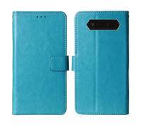 Cheshaoping Flip Premium Retro Business Cuir Housse Coque Etui Cas Couverture Protecteur Téléphone Case Portefeuille Cover pour JCB Tradesman 2F 4G 2.4" (Bleu)