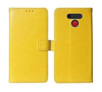 Cheshaoping Flip Premium Retro Business Cuir Housse Coque Etui Cas Couverture Protecteur Téléphone Case Portefeuille Cover pour Olympia Sun 2.31" (Jaune)