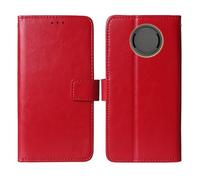 Cheshaoping Flip Premium Retro Business Cuir Housse Coque Etui Cas Couverture Protecteur Téléphone Case Portefeuille Cover pour Gigaset SL750 Pro / SL750H Pro 2.4" (Rouge)