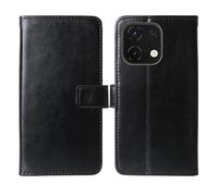 Cheshaoping Flip Premium Retro Business Cuir Housse Coque Etui Cas Couverture Protecteur Téléphone Case Portefeuille Cover pour Logicom Cosmo M2 Pro 6.75" (Noir)