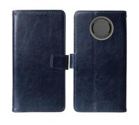Cheshaoping Flip Premium Retro Business Cuir Housse Coque Etui Cas Couverture Protecteur Téléphone Case Portefeuille Cover pour Gigaset SL750 Pro / SL750H Pro 2.4" (Bleu Fonce)