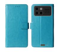 Cheshaoping Flip Premium Retro Business Cuir Housse Coque Etui Cas Couverture Protecteur Téléphone Case Portefeuille Cover pour Gigaset GX50 6.77" (Bleu)