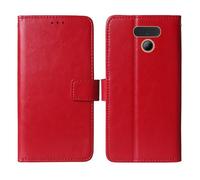 Cheshaoping Flip Premium Retro Business Cuir Housse Coque Etui Cas Couverture Protecteur Téléphone Case Portefeuille Cover pour Panasonic KX-TF400EXB 2.4" (Rouge)