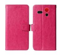 Cheshaoping Flip Premium Retro Business Cuir Housse Coque Etui Cas Couverture Protecteur Téléphone Case Portefeuille Cover pour Olympia Star 2.4" (Rose)