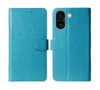Cheshaoping Flip Premium Retro Business Cuir Housse Coque Etui Cas Couverture Protecteur Téléphone Case Portefeuille Cover pour Logicom Orion E1 Plus 6.75" (Bleu)