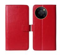 Cheshaoping Flip Premium Retro Business Cuir Housse Coque Etui Cas Couverture Protecteur Téléphone Case Portefeuille Cover pour Gigaset GP20 6.67" (Rouge)