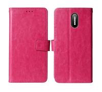 Cheshaoping Flip Premium Retro Business Cuir Housse Coque Etui Cas Couverture Protecteur Téléphone Case Portefeuille Cover pour Brondi Amico Home Nero 1.77" (Rose)