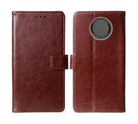 Cheshaoping Flip Premium Retro Business Cuir Housse Coque Etui Cas Couverture Protecteur Téléphone Case Portefeuille Cover pour Gigaset SL750 Pro / SL750H Pro 2.4" (Brun)
