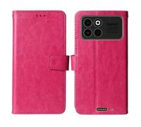 Cheshaoping Flip Premium Retro Business Cuir Housse Coque Etui Cas Couverture Protecteur Téléphone Case Portefeuille Cover pour Gigaset GX50 6.77" (Rose)