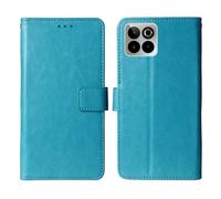 Cheshaoping Flip Premium Retro Business Cuir Housse Coque Etui Cas Couverture Protecteur Téléphone Case Portefeuille Cover pour SPC Zeus 2 Elite 6.7" (Bleu)