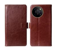 Cheshaoping Flip Premium Retro Business Cuir Housse Coque Etui Cas Couverture Protecteur Téléphone Case Portefeuille Cover pour Gigaset GP20 6.67" (Brun)