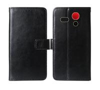 Cheshaoping Flip Premium Retro Business Cuir Housse Coque Etui Cas Couverture Protecteur Téléphone Case Portefeuille Cover pour Olympia Star 2.4" (Noir)