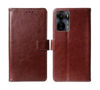 Cheshaoping Flip Premium Retro Business Cuir Housse Coque Etui Cas Couverture Protecteur Téléphone Case Portefeuille Cover pour Novey Force G20 6.78" (Brun)