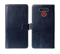 Cheshaoping Flip Premium Retro Business Cuir Housse Coque Etui Cas Couverture Protecteur Téléphone Case Portefeuille Cover pour Olympia Sun 2.31" (Bleu Fonce)